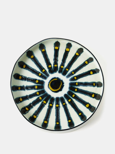 L'Objet Bohême hand-painted porcelain platter at Collagerie