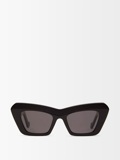 Loewe Black Anagram-logo cat-eye sunglasses at Collagerie