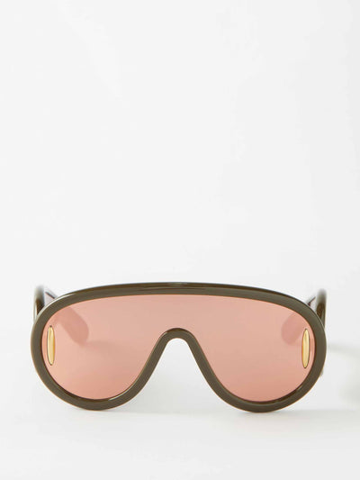 Loewe Eyewear Shield acetate sunglasses at Collagerie