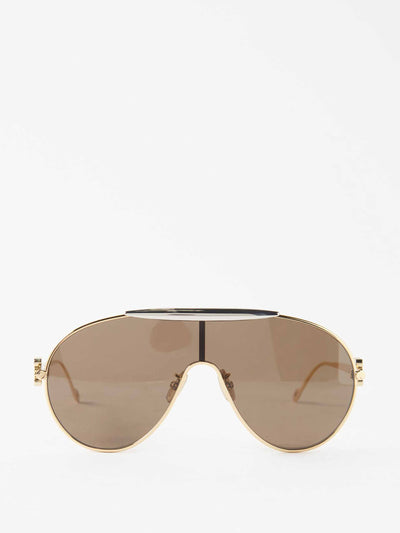 Loewe Oversized aviator metal sunglasses at Collagerie