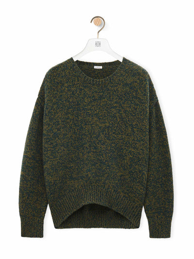 Loewe Double-neck marled-knit sweater at Collagerie