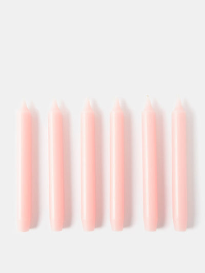 Trudon Pink tapered candles (set of 6) at Collagerie