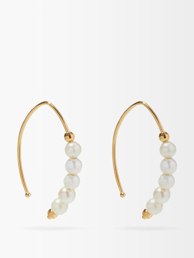 Mizuki Freshwater pearl and 14kt gold earrings at Collagerie