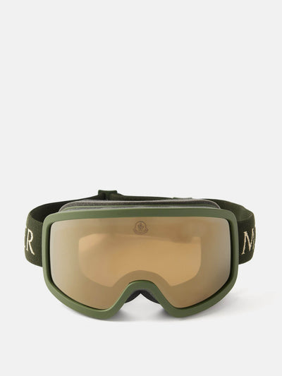 Moncler Eyewear Khaki ski goggles at Collagerie