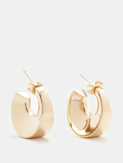 Otiumberg Delta 14kt gold-vermeil hoop earrings at Collagerie