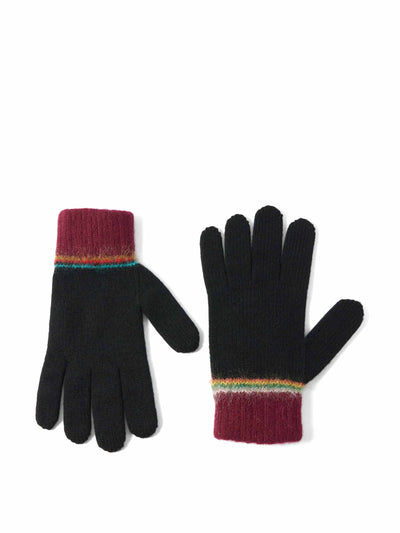 Paul Smith Signature stripe wool-blend gloves at Collagerie