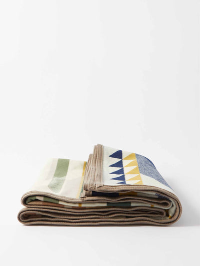 Pendleton Geometric wool-blend blanket at Collagerie