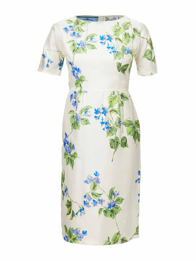 Prada Floral-print silk midi dress at Collagerie