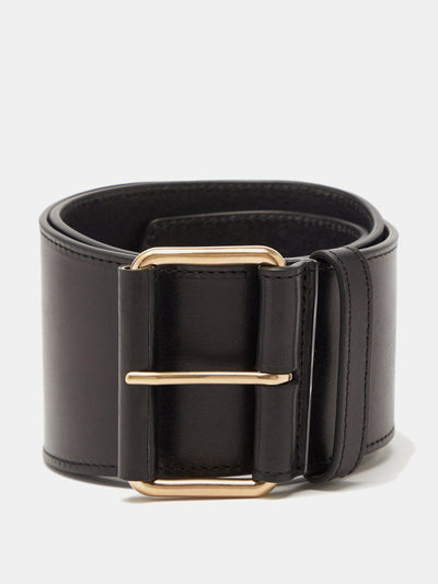 Raey Leather waist belt at Collagerie