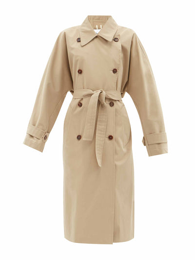 Raey Batwing-sleeve organic-cotton trench coat at Collagerie