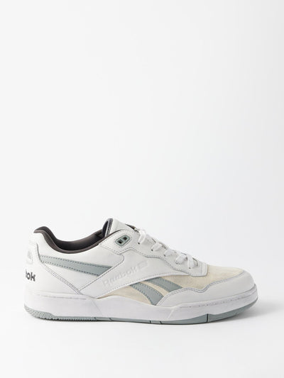 Reebok BB4000 distressed suede and leather trainers at Collagerie