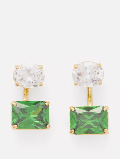 Roxanne Assoulin Emerald City Float crystal earrings at Collagerie