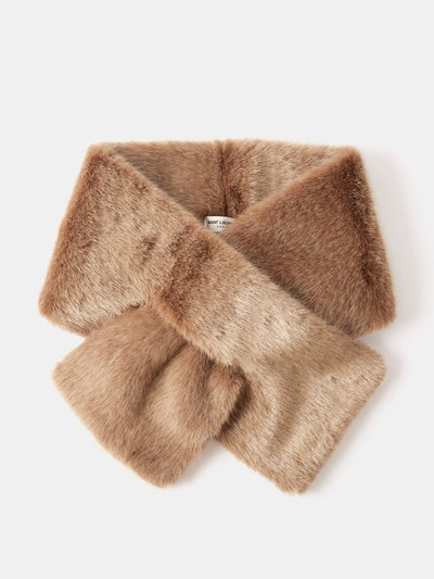 Saint Laurent Faux-fur scarf at Collagerie