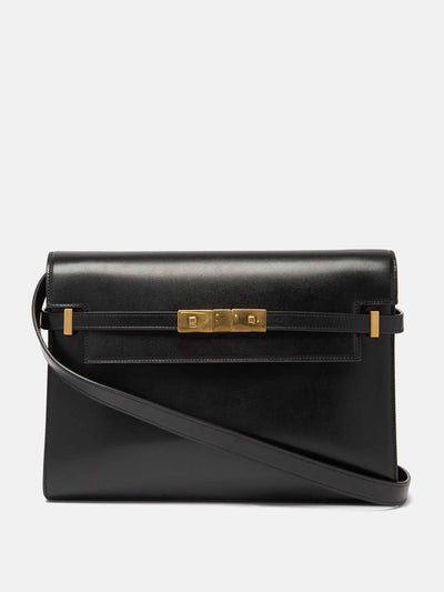 Saint Laurent Manhattan leather shoulder bag at Collagerie