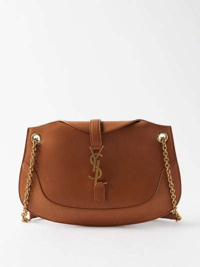 Saint Laurent Sienna YSL-plaque leather bag at Collagerie