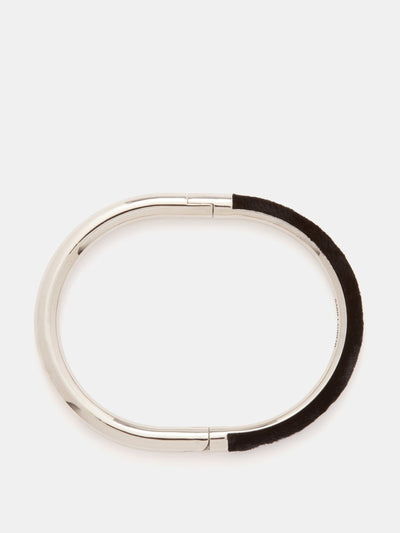 Saint Laurent Velvet and metal bracelet at Collagerie