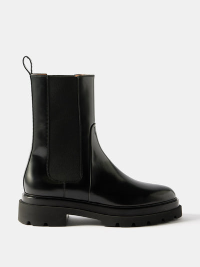 Santoni Forester leather Chelsea boots at Collagerie