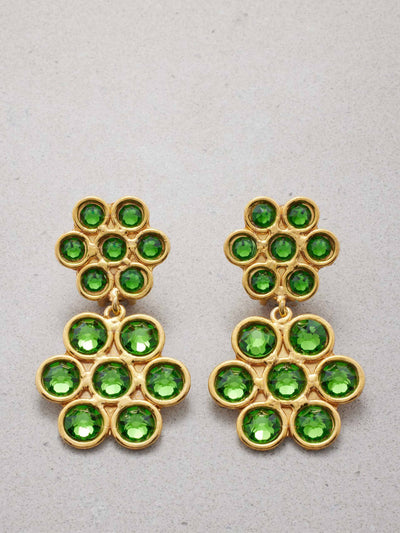 Sylvia Toledano Crystal & gold-plated clip earrings at Collagerie