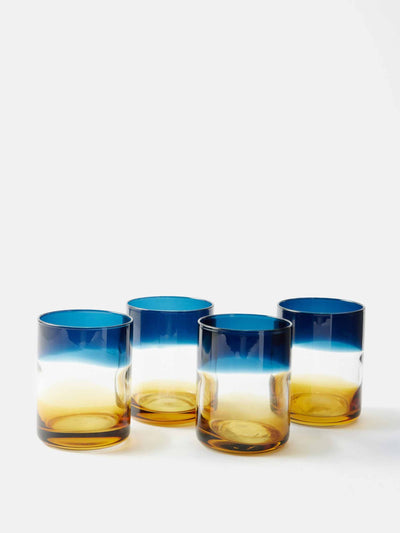 The Conran Shop Amber and blue tumbler at Collagerie