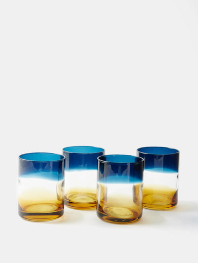 The Conran Shop Ombre stripe glasses (set of 4) at Collagerie