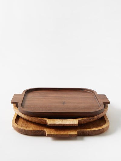 The Conran Shop Oak, walnut and ash wood trays (set of 3) at Collagerie