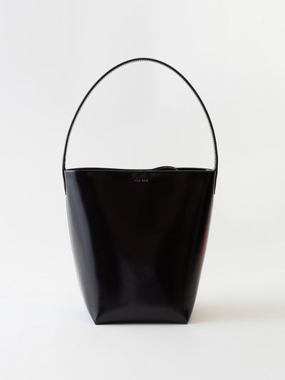 The Row Small leather tote bag at Collagerie