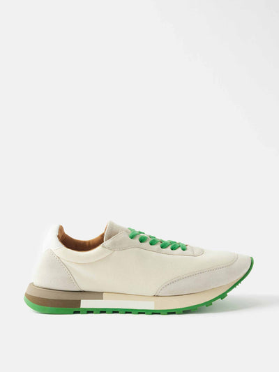 The Row Suede and mesh trainers at Collagerie