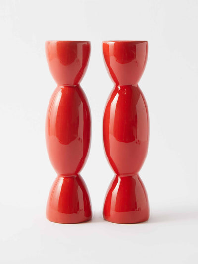 Tina Vaia Ceramic candleholders (set of two) at Collagerie