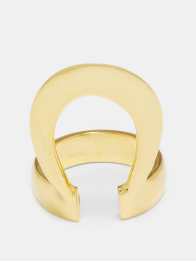 Tohum Nomad IX 24K gold-plated ring at Collagerie