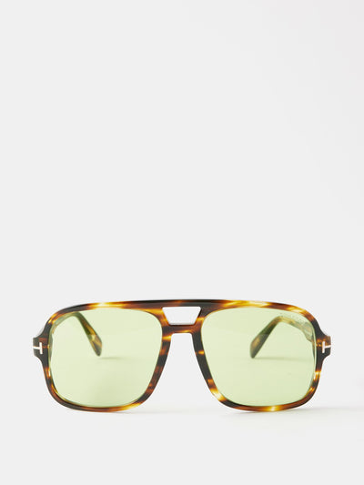 Tom Ford Eyewear Aviator acetate sunglasses at Collagerie