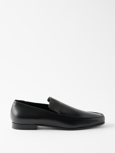 Totême The Oval leather loafers at Collagerie