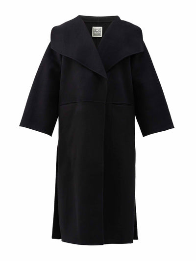 Totême Signature pressed wool and cashmere coat at Collagerie