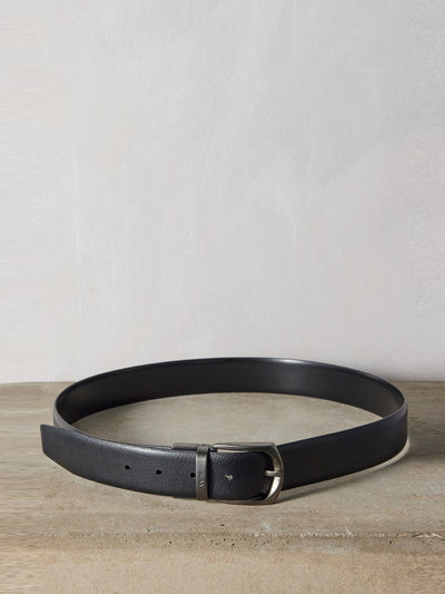 Zegna Grained-leather belt at Collagerie