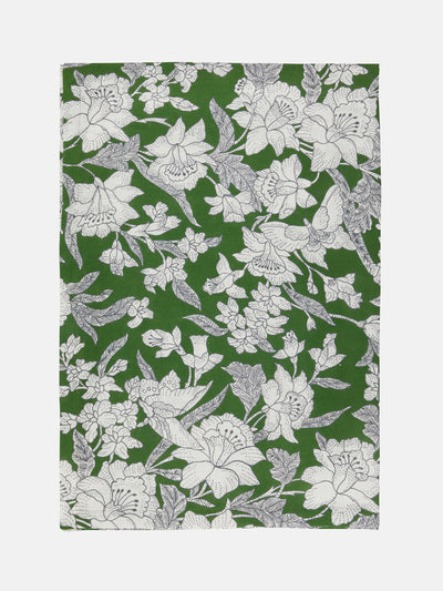 La DoubleJ Green printed tablecloth at Collagerie