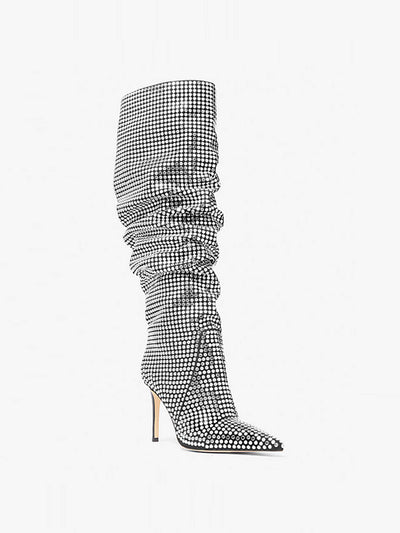 Michael Kors Dawn studded boots at Collagerie