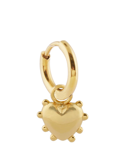 Sandralexandra Mini Milagros heart gold earring at Collagerie