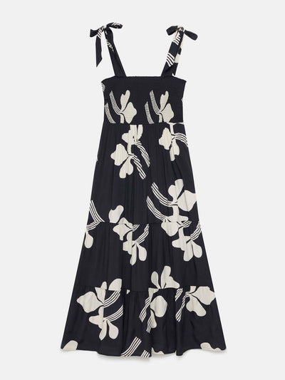 Mint Velvet Black floral print maxi dress at Collagerie