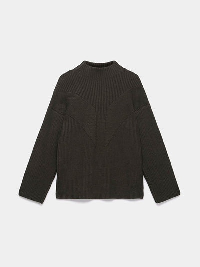 Mint Velvet Brown button detail jumper at Collagerie