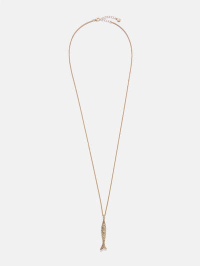 Mint Velvet Gold tone fish pendant necklace at Collagerie