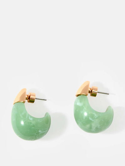 Mint Velvet Green teardrop earrings at Collagerie