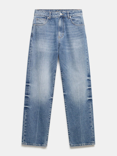 Mint Velvet Mid indigo straight jeans at Collagerie