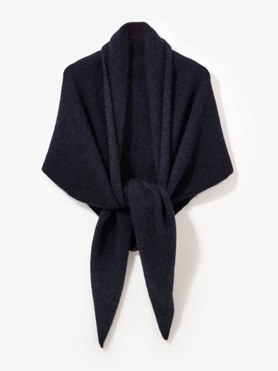 Mint Velvet Navy knit shawl at Collagerie