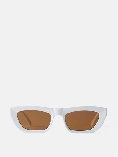 Mint Velvet White square sunglasses at Collagerie