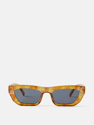Mint Velvet Yellow rectangular sunglasses at Collagerie