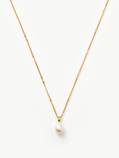 Missoma Baroque pearl twisted chain necklace at Collagerie