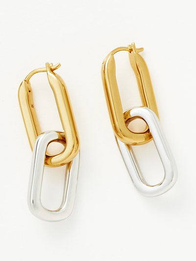 Missoma Convertible ovate double link earrings at Collagerie