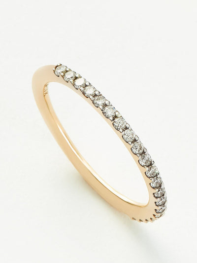 Missoma Fine half diamond eternity ring at Collagerie