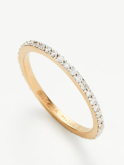 Missoma Fine slim eternity ring at Collagerie