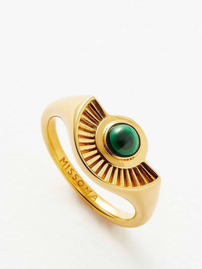 Missoma Malachite ring at Collagerie