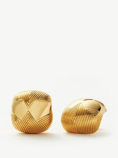 Missoma Hera oversized dome ridge stud earrings at Collagerie